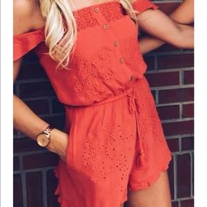 Off the shoulder Romper
